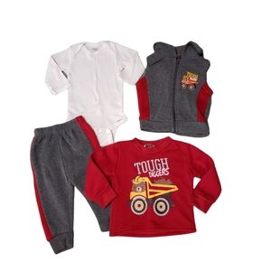 Four Piece Baby Boy Matching Outfit Set 3-6 month